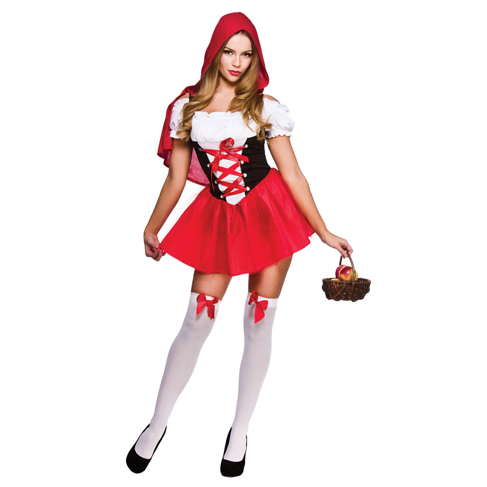 Little Red Riding Hood Erotic Adult LITTLE RED RIDING HOOD Short Fancy Dress Ladies Sexy Costume UK